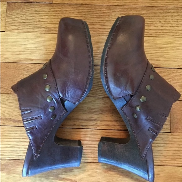 Dansko Heels Studded Clog Size 37 Brown - Picture 4 of 7